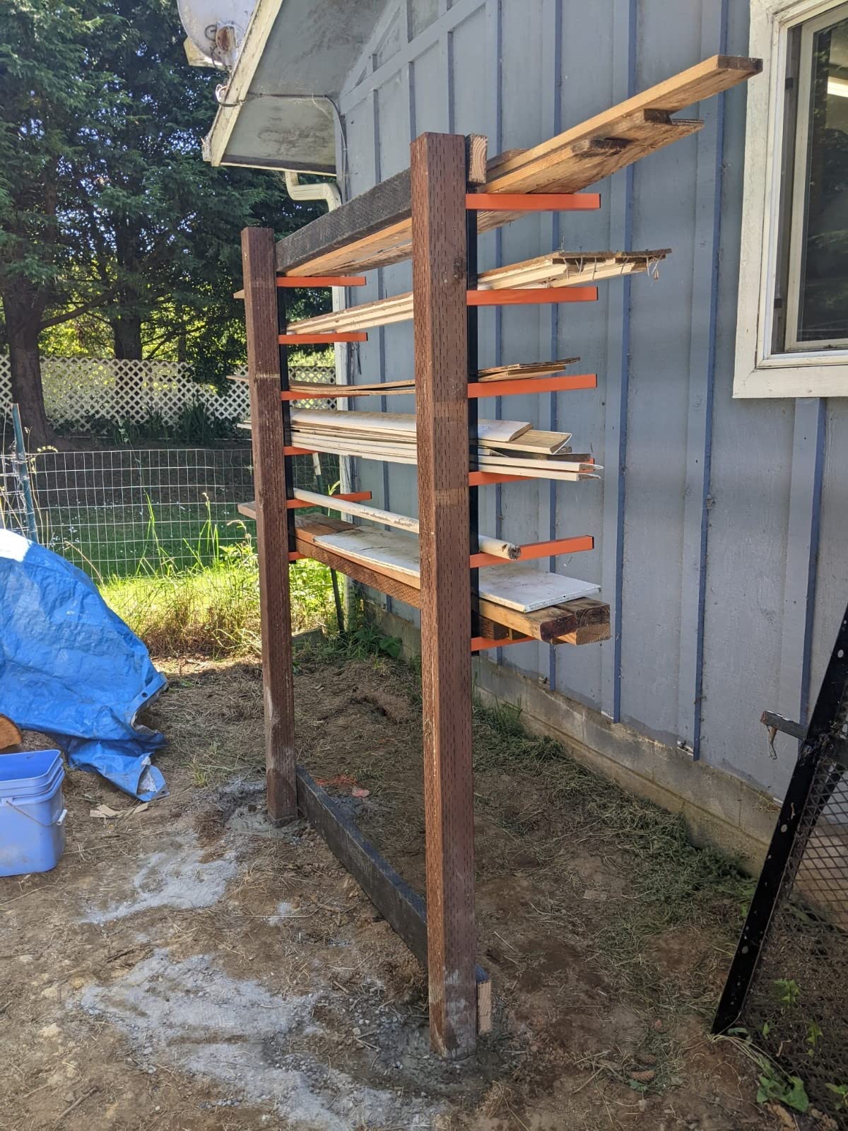 Timber Storage Rack Detail $8/mo - Finance Six-Level 600 lb Capacity Lumber Storage Rack Wall ...