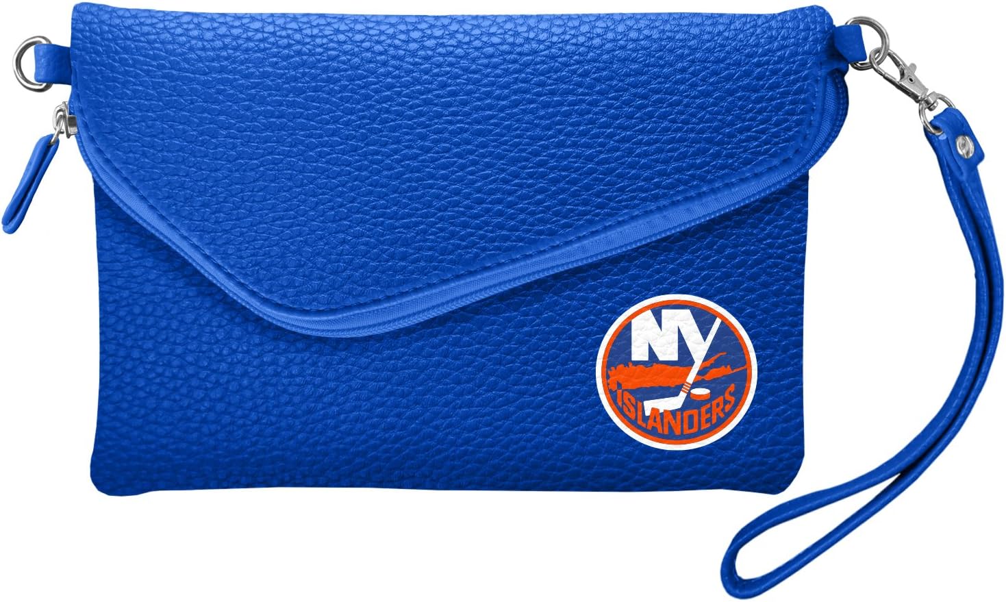 Littlearth NHL Soft Pebble Fold Over Purse - Large Wristlet - includes Shoulder Strap