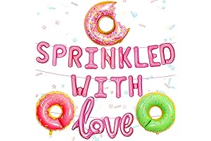 Pink Baby Sprinkle Decorations For Girl Sprinkled With Love