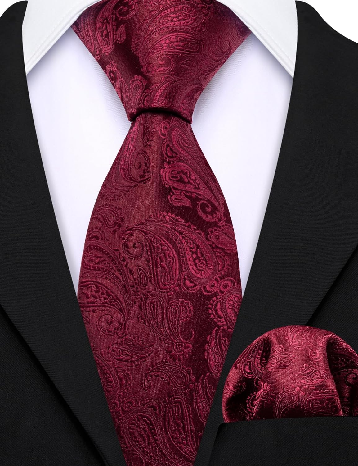 Barry.Wang 2 PACK Ties for Father and Son Fashion Children Tie Men Necktie Jacquard Handkerchief - Image 3