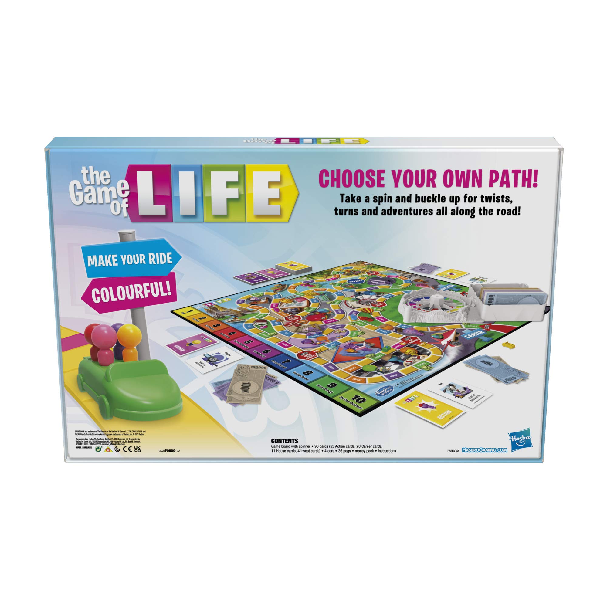 Buy Hasbro Gaming The Game of Life Game, Family Board Game for 2 to 4