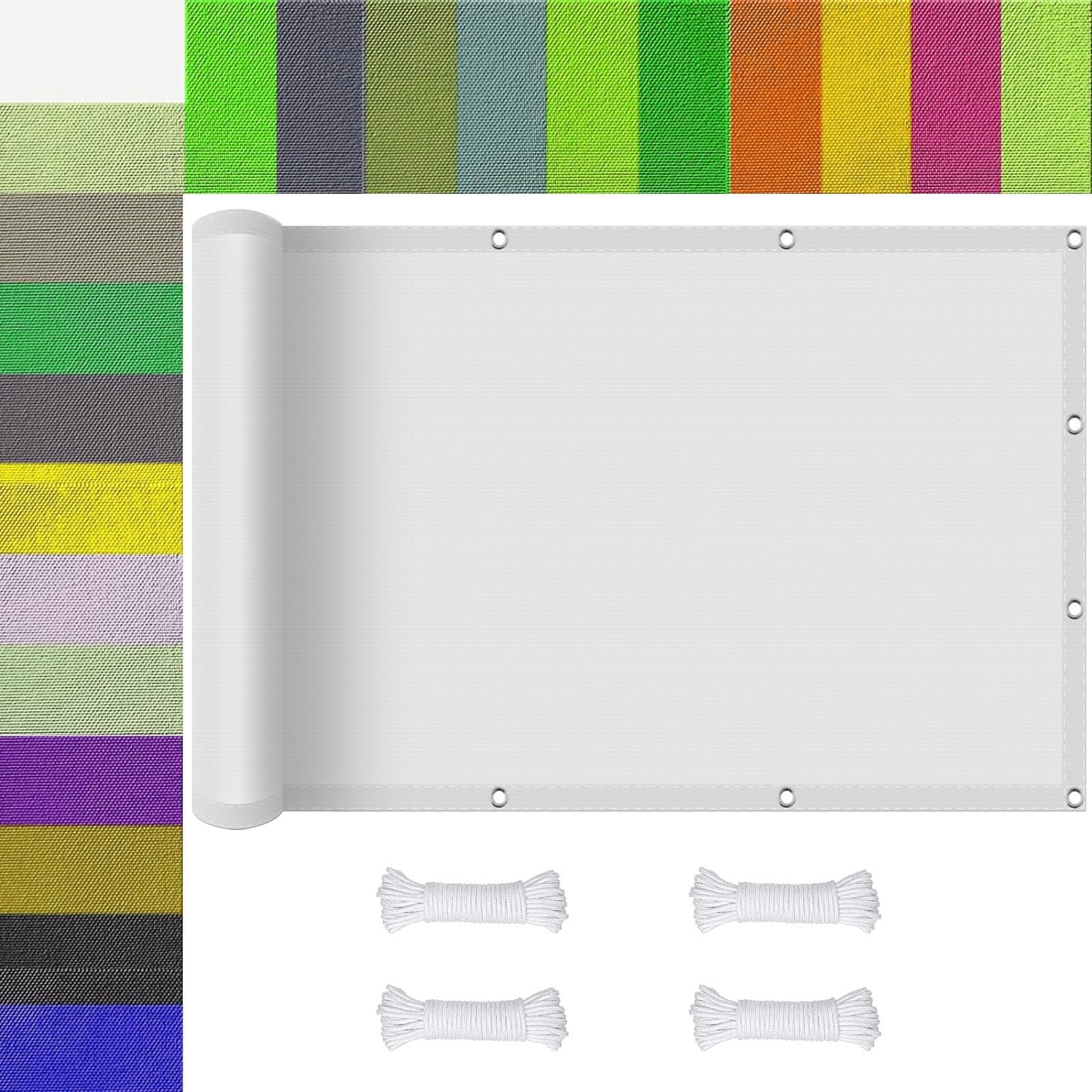 Filet d'ombrage 2 x 3 m Robuste et Stable Tissu Résistant Ombrage Imperméable Toile Filet d'ombrage avec Oeillets pour Couverture Serre Patio Plante, Blanc