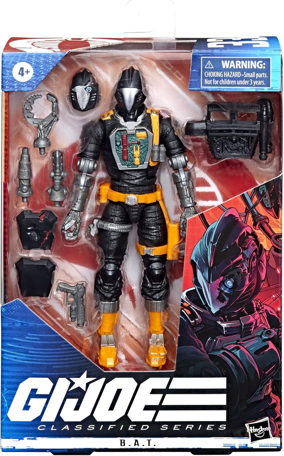 G.I. Joe Classified Series B.A.T. Action Figure 33 Collectible Premium Toy with Multiple Accessories 6-Inch-Scale with Custom Package Art