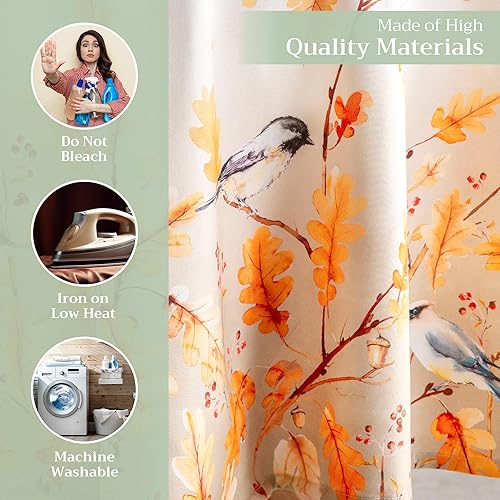 Miniatura 3 de Maison d' Hermine Mantel 100% algodón para mesas redondas de cocina, comedor, fiestas, bodas, Acción de GraciasNavidad (69 pulgadas de diámetro),