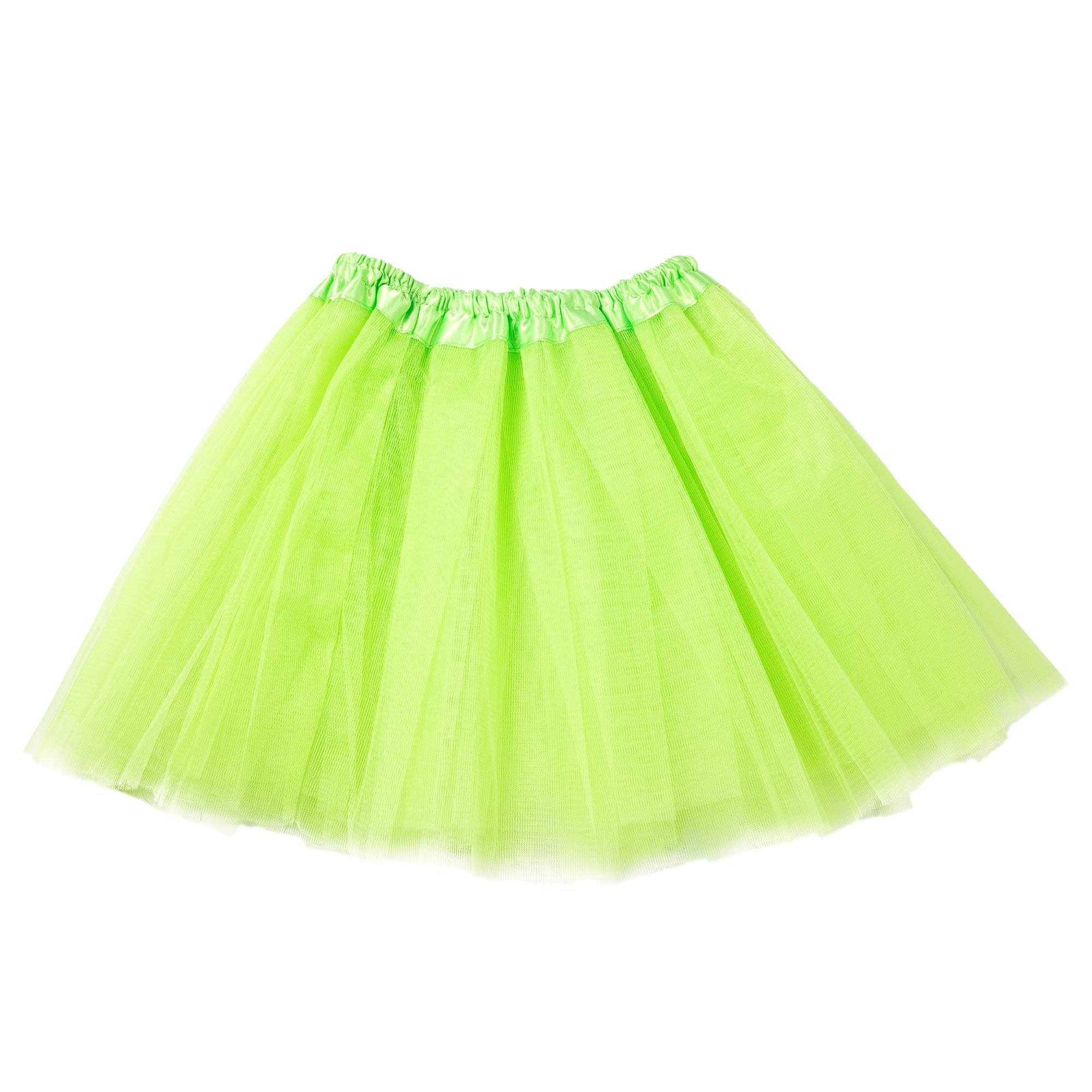 SunnywoodWomen's Tutu Mini Skirt Triple Layered Elastic Waist for Size 00 to Size 5 Teen Girls and Young Adults
