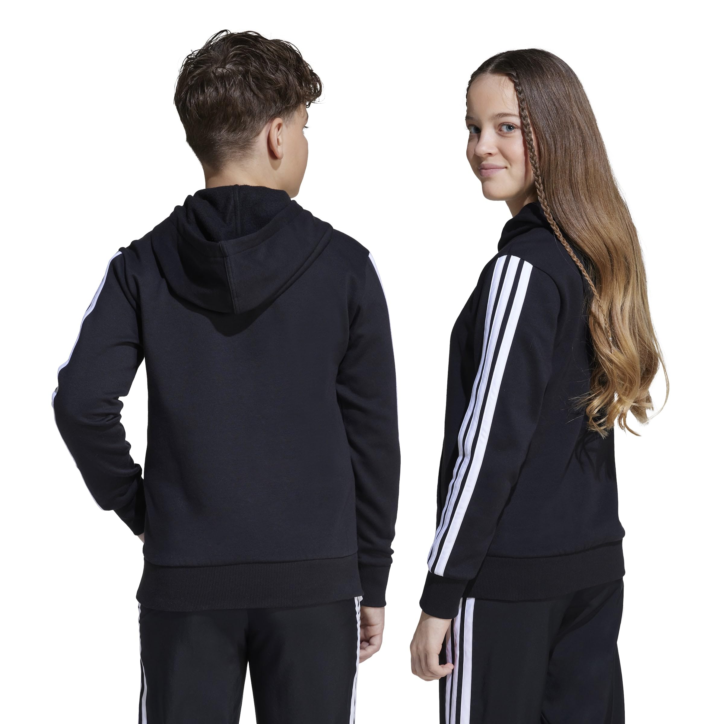 Adidas Unisex - Bambini e Ragazzi Essentials 3 Stripes Hoodie