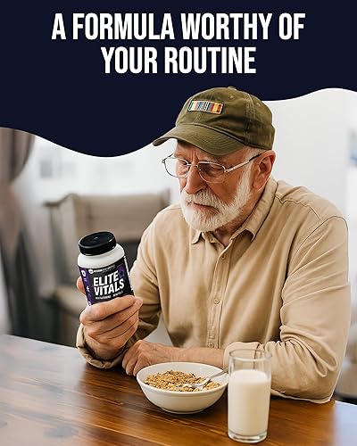 Miniatura 4 de Veteran Performance Elite Vitals Multivitamínico para hombres  Multivitaminas diarias para hombres mayores de 20 años  Apoyo a las articulaciones