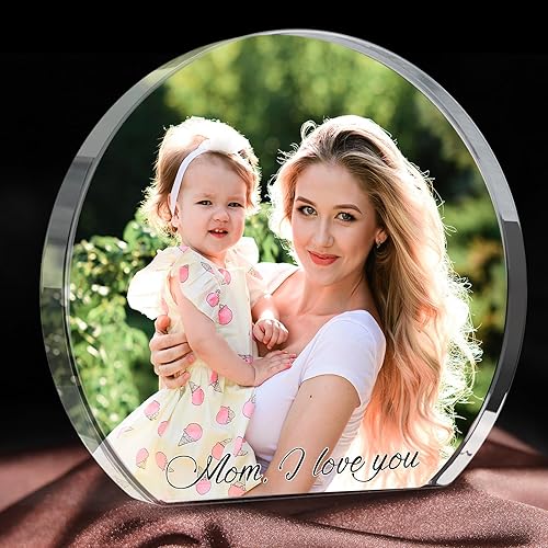 Marcos de fotos personalizados, marco de fotos acrílico con texto fotográfico, regalos de cumpleaños personalizados para mujeres y hombres, regalos