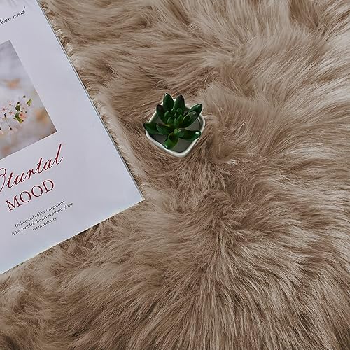 Miniatura 116 de Latepis - Tapete de cuero sintético, esponjoso, pelo largo, de 5 x 8 pies, color blanco, para la sala, dormitorio, sala de juegos o habitación del