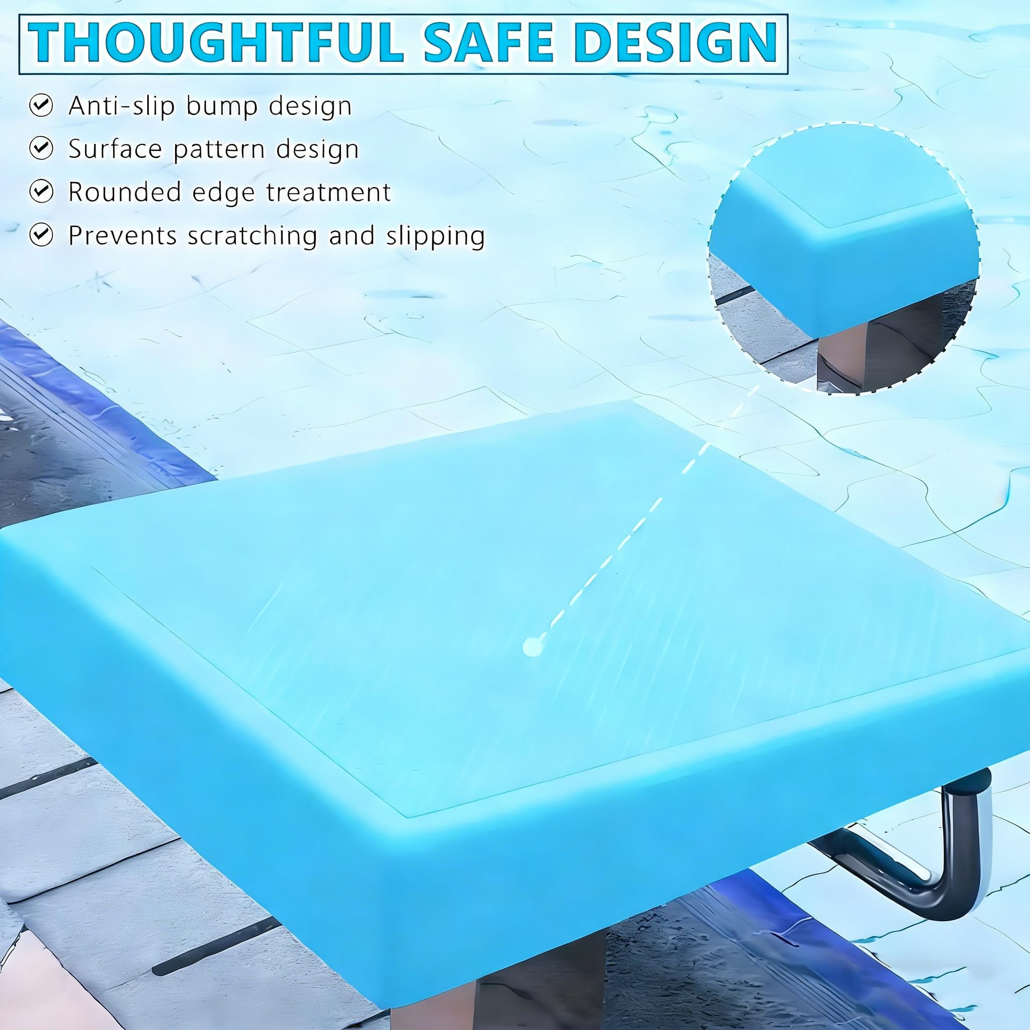 Generico Trampolino per Tuffi da Piscina con Superficie Antiscivolo, Piattaforma inclinata di 15° per allenamenti e competizioni di Nuoto, Facile Installazione, Durevole e sicura per Un'Esperienza di