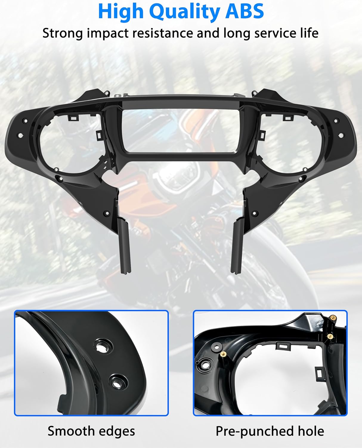 Front Inner Fairing for Street Glide 2024, Black Speedometer Cover Inner Fairing for Harley Street Glide FLHX 2024-2025, CVO FLHXSE 2023-2025 Accessories