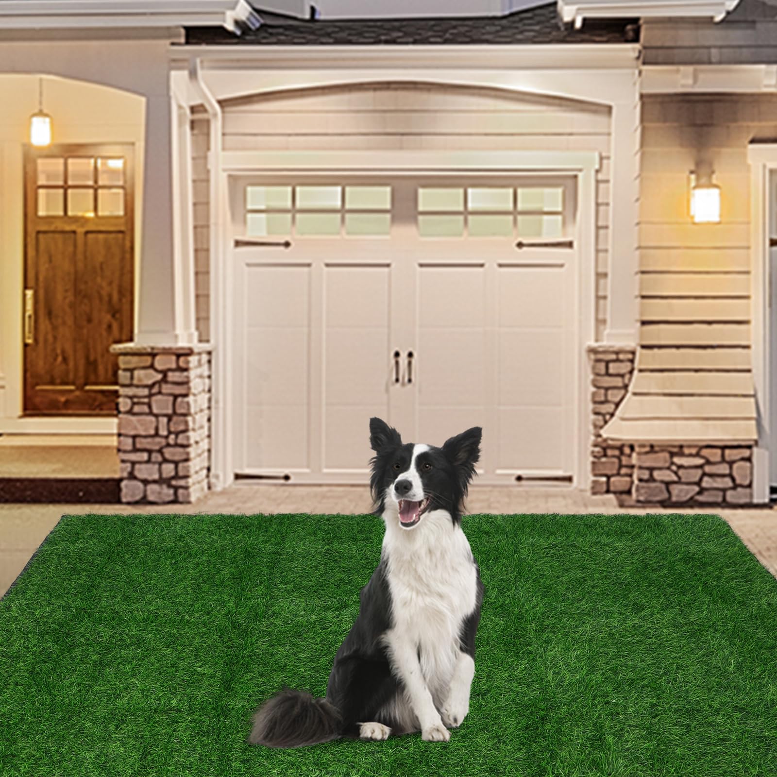 4ft x 6ft Dog Grass Pee Pad for Dogs Artificial Dog Grass Pad with Drainage Hole Dog Potty Turf Grass Mat for Dogs Potty Artificial Grass Rug for Indoor Outdoor Dog Puppy Pet Potty Training
