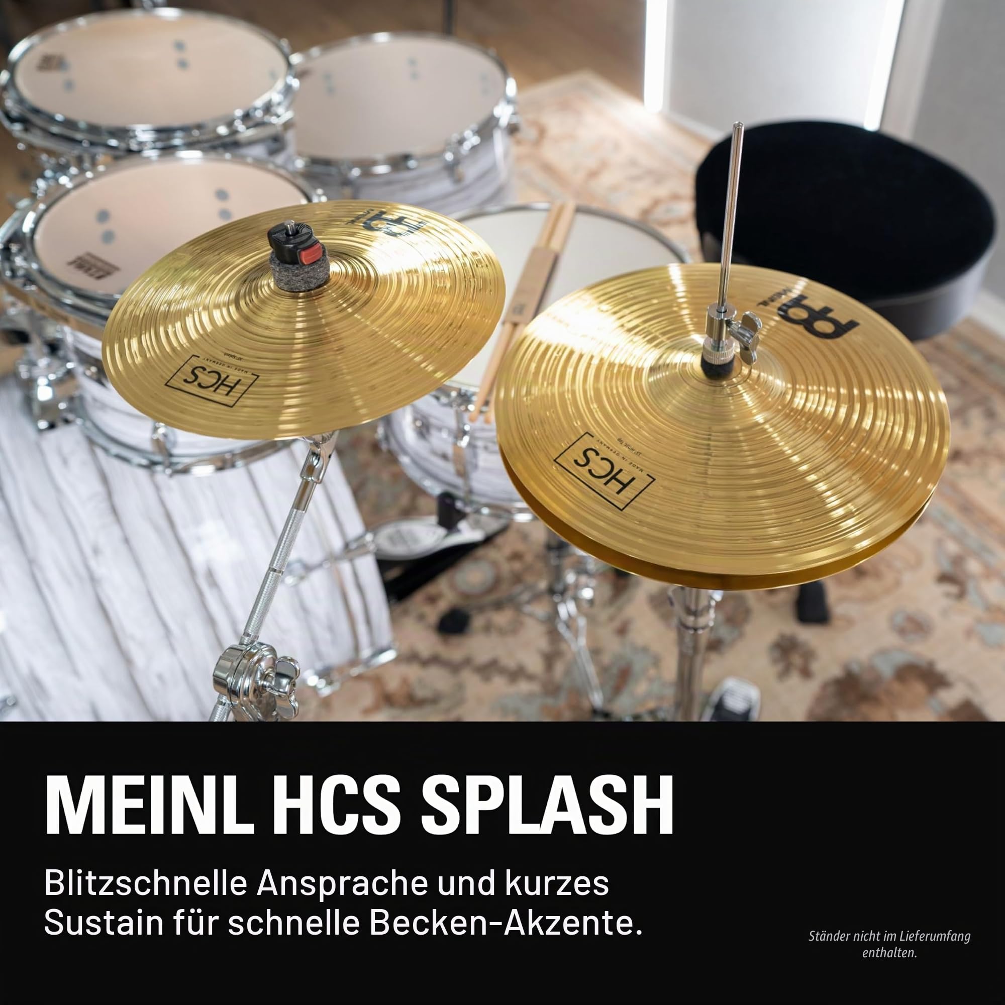 Meinl Cymbals HCS10S HCS Serie 25,40 cm (10 Zoll) Splash Becken