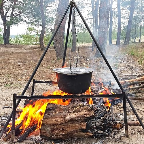 Miniatura 7 de Sunnychicc Olla desechable de aluminio con tapa, recipiente de alimentos redondo de aluminio con tapa, bueno para usar en estufa, hornear, acampar