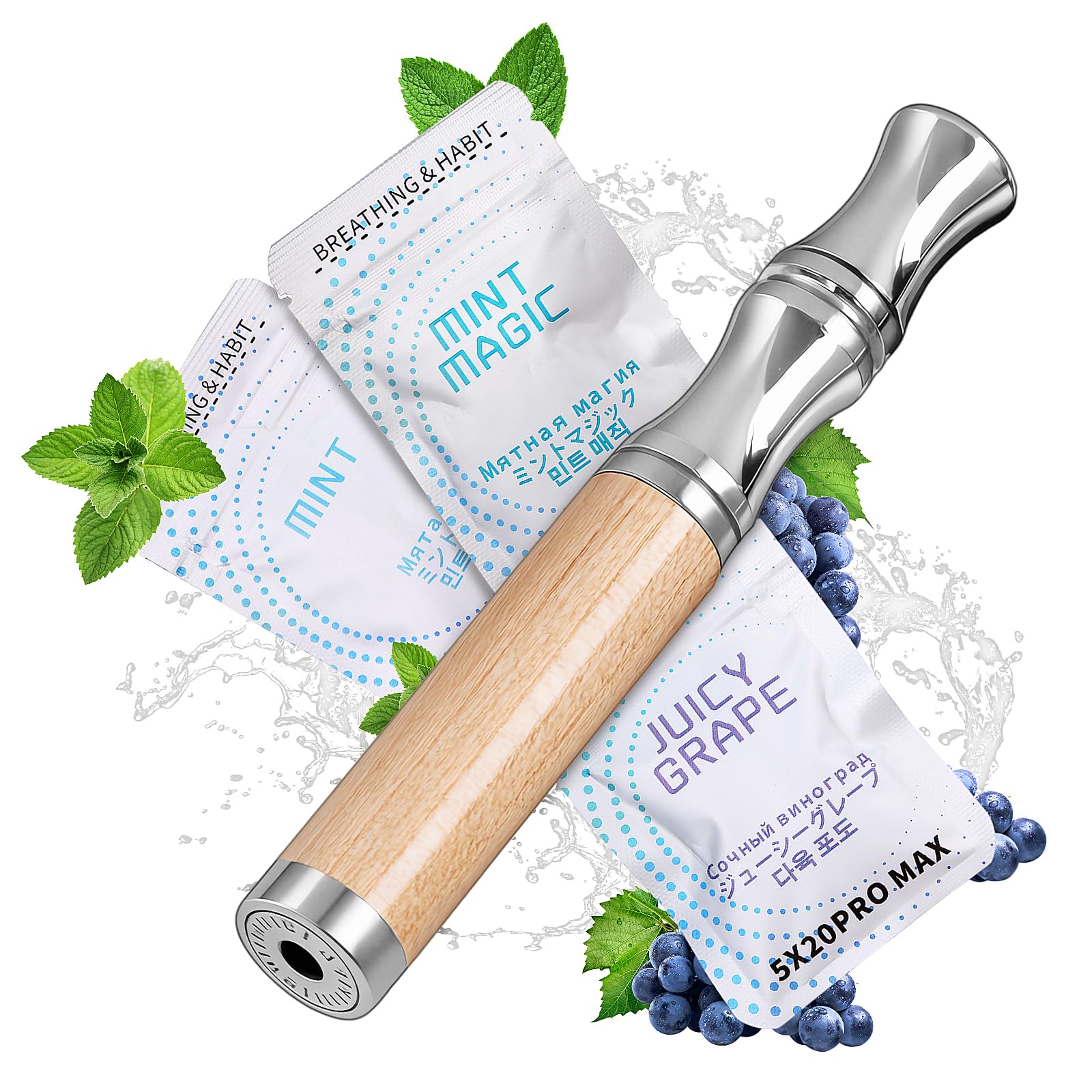 Rauchentwöhnung Hilfsmittel,SeyYega Rauchentwöhnung Hilfsmitte mit 10 Gratis Filtern Nikotin & Chemiefrei Stressabbau & Atemtraining Raucherentwöhnung Hilfsmittel Ersatz Weiß