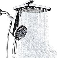 BOZYBO High Pressure 12" Rain Shower Head with Handheld Combo, 10 Sprays, Magnetic Dock & Power Jets