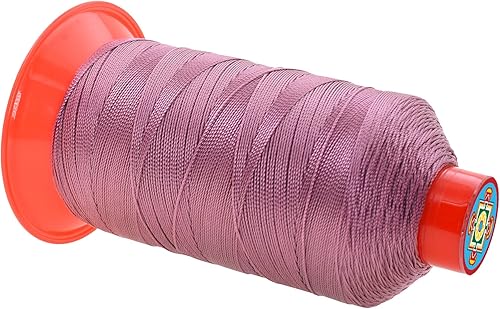 Miniatura 706 de Mandala Crafts Hilos de coser resistentes de nailon consolidado, hilo para tejer jeans de cuero, hilos de tapicería marina al aire libre, Beige