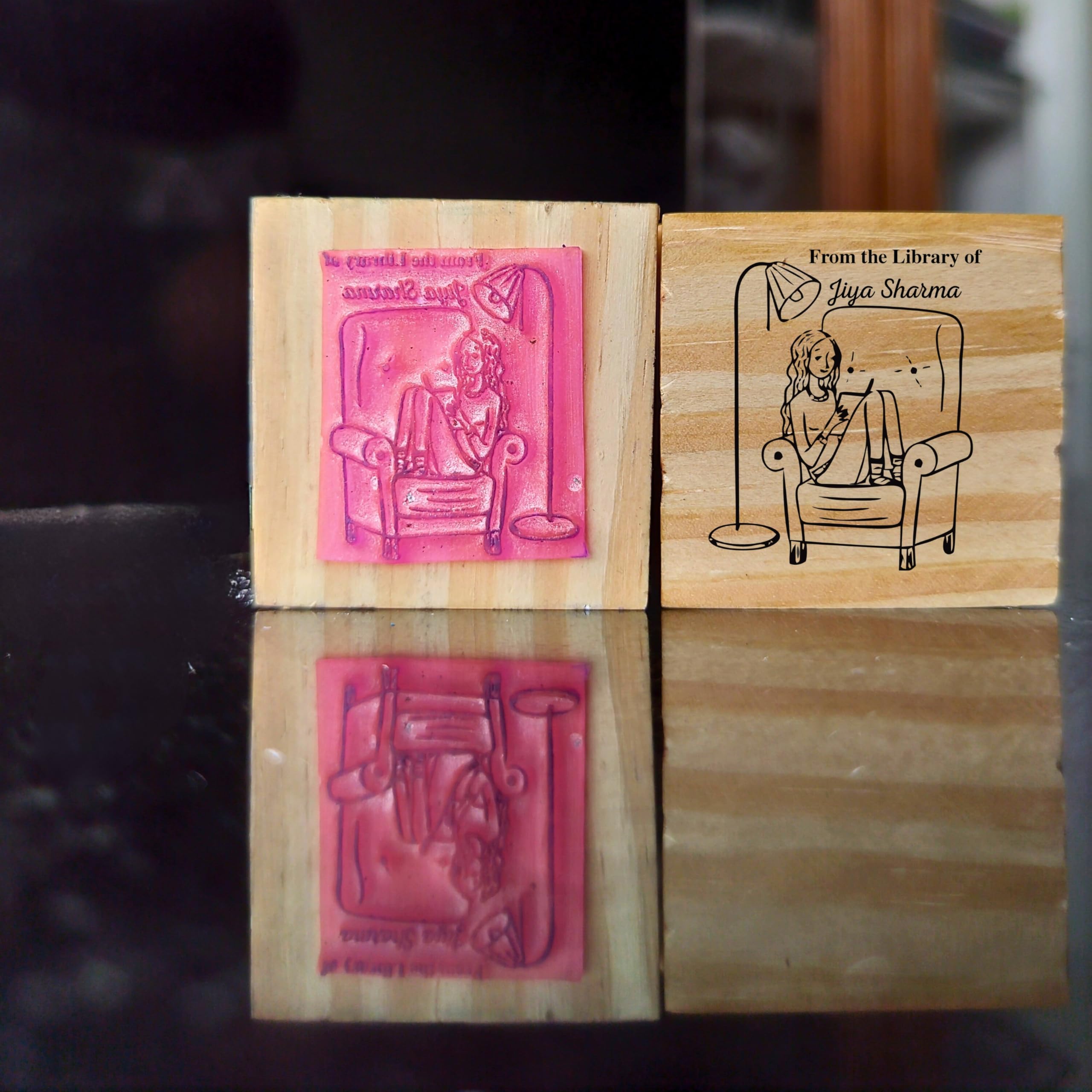 Personalized Kids Stamp - Custom Name for Book Lovers -7
