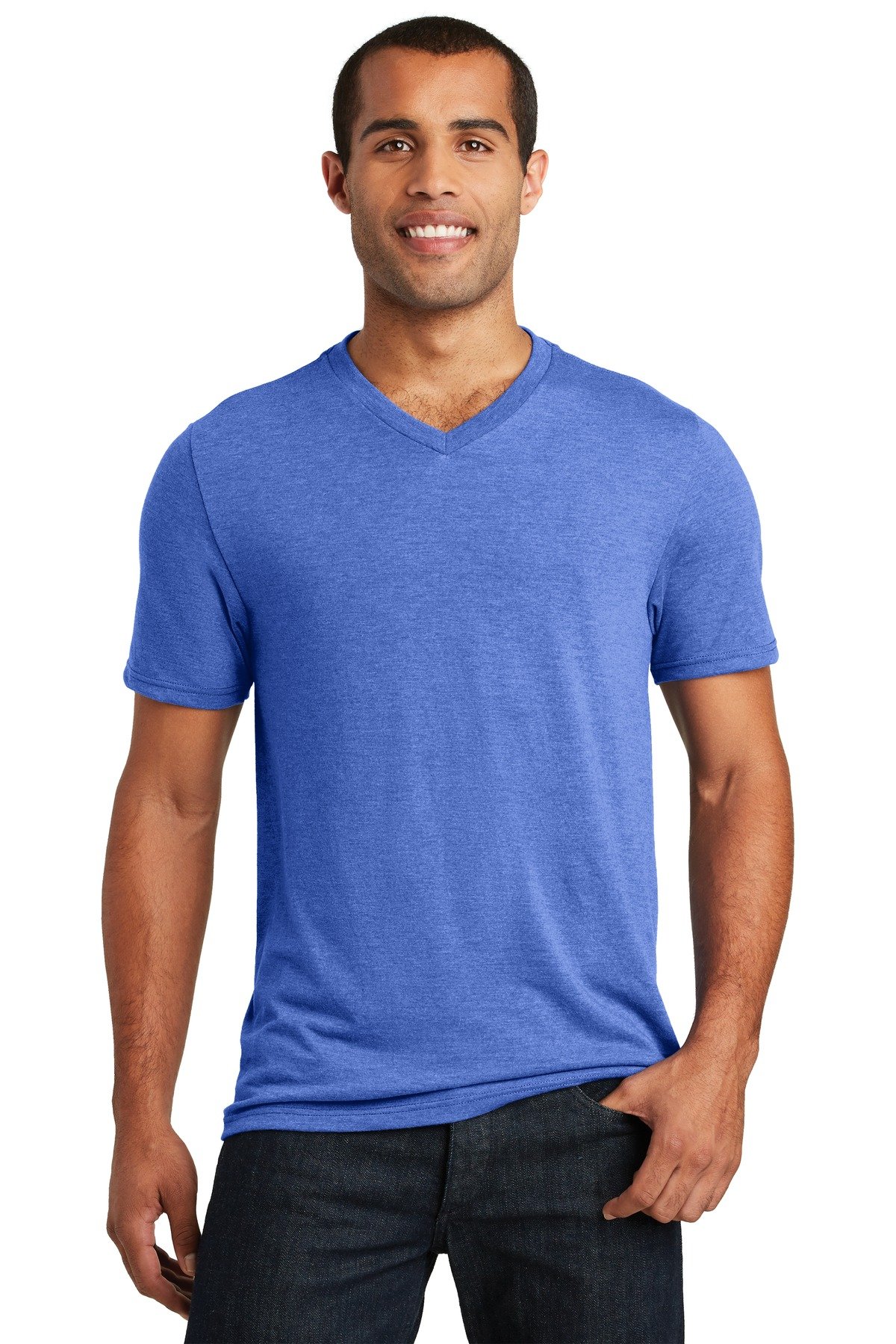 Mens Perfect Tri Blend V Neck T Shirt Tee