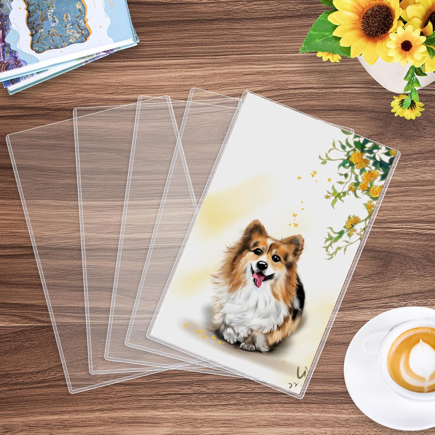 AKONEGE 50PCS Menu Covers 8.5" x 14" Rigid Print Protectors Clear Plastic Page Sheet Protectors for Legal Size Paper, Top Loading Hard Plastic Paper Sleeves for Poster Document Photo Birth Certificate