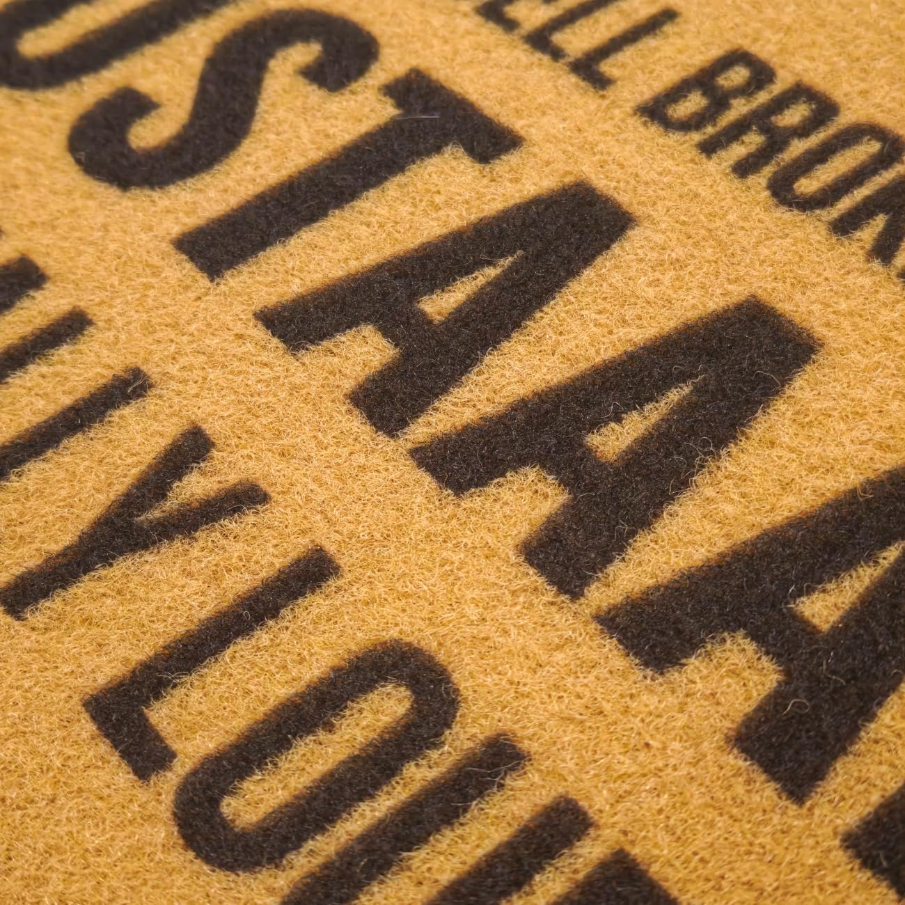 Funny Doormat – Doorbell Broken, Yell Mustaaard Really Loud – 30" x 18" Outdoor Welcome Mat, Faux Coir with Non-Slip Rubber Backing, Durable & Waterproof, Indoor & Outdoor Use
