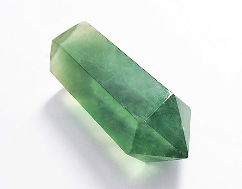 Miniatura 4 de Varitas de cristal curativo de fluorita verde, puntiagudas y facetadas para decoración de terapia de meditación de chakras Reiki (1 pieza tamaño L)