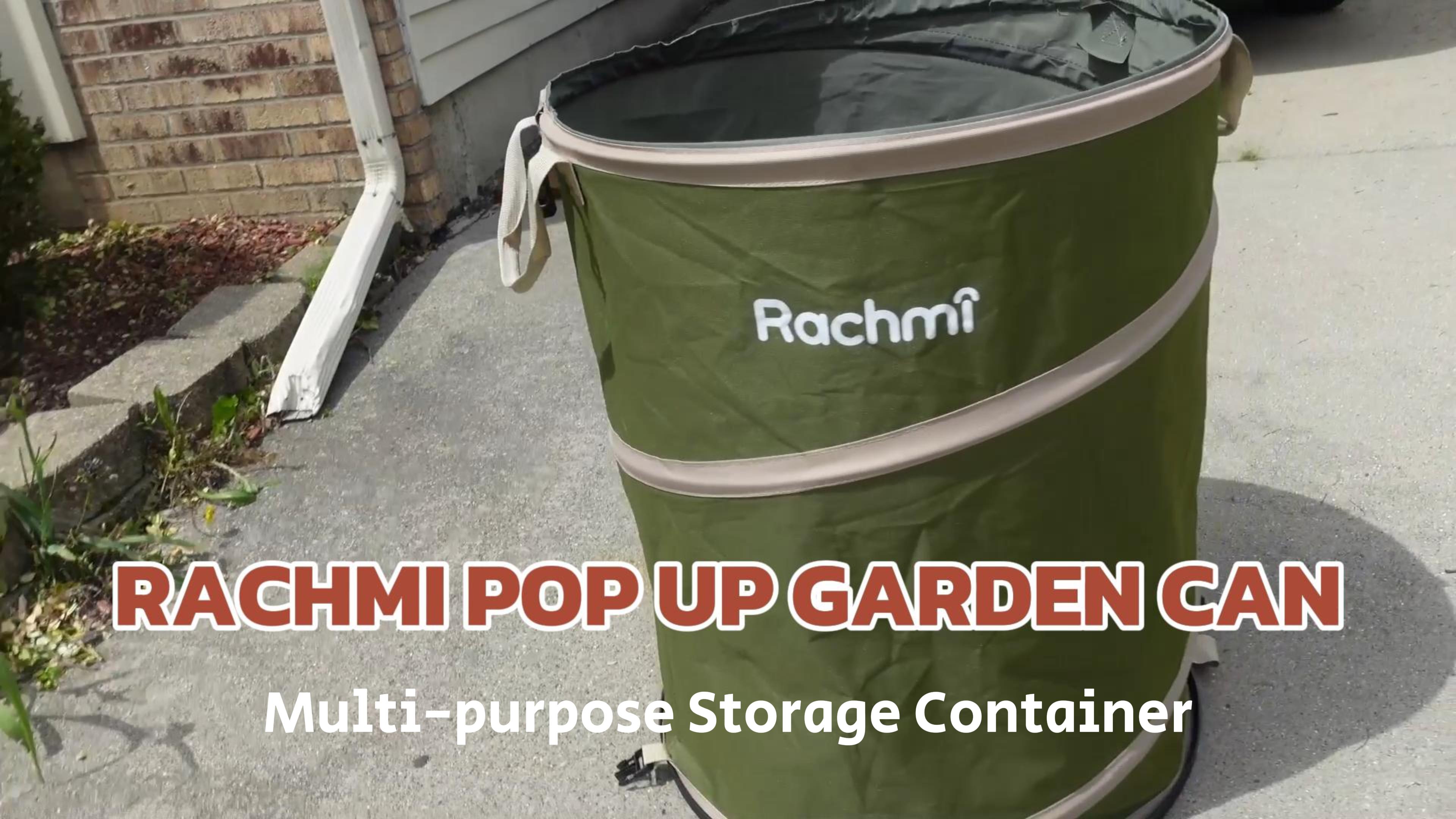 Amazon.com: Rachmi 47 Gallon Collapsible Trash Can 2-Pack with