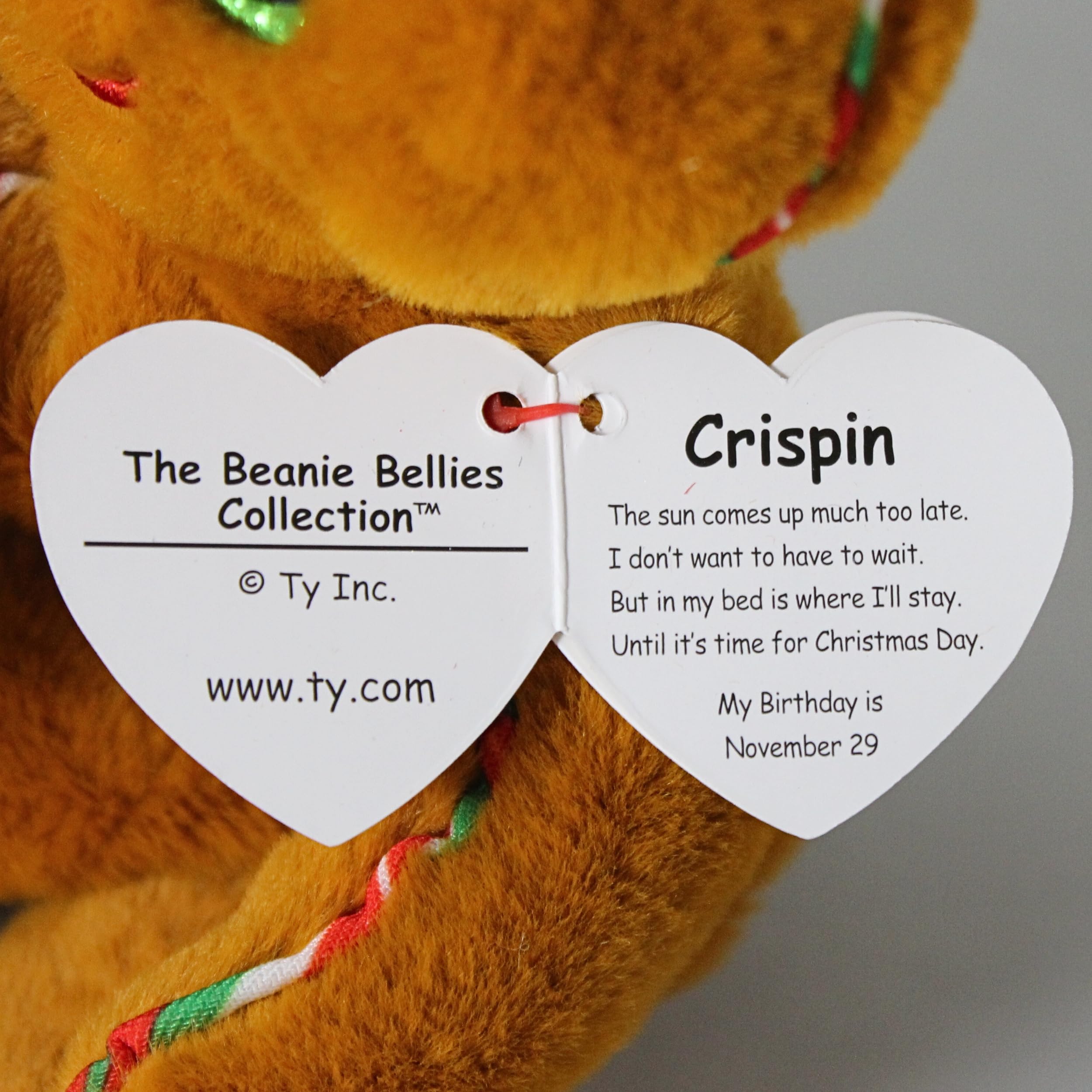 Amazon.com: Ty Beanie Crispin - Gingerbread Man- 6