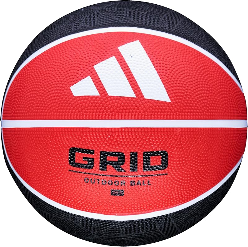 Cuadrícula | Baloncesto de goma recreativo | Durable para jugar en interiores y exteriores