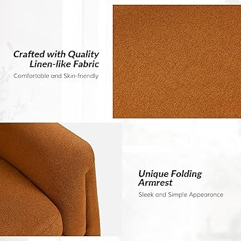 HULALA HOME Accent Chars Set Of 2, Modern Button-Tufted Armchars Wth