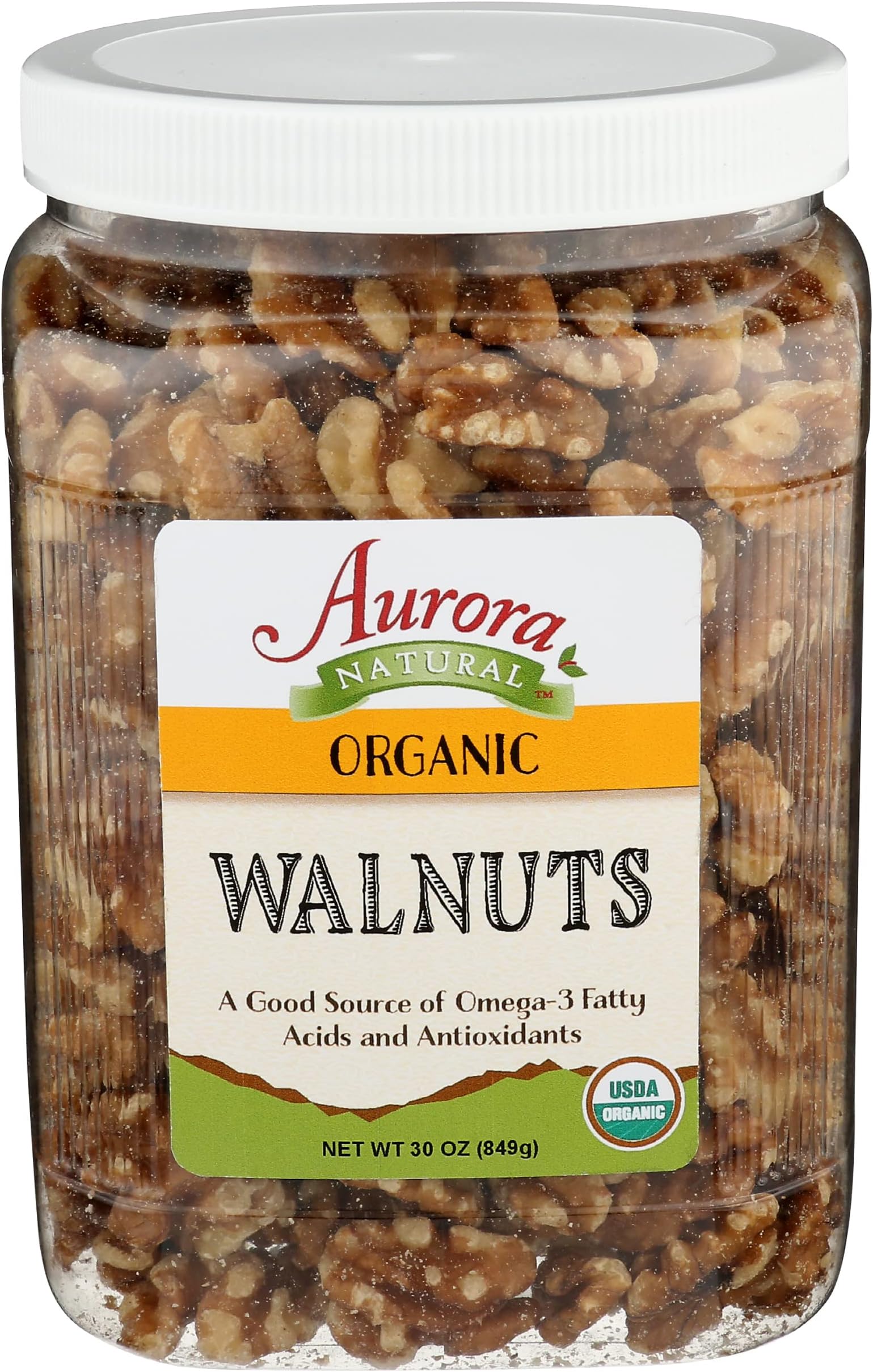 Aurora Products Organic Walnuts, 30 OZ