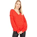 Sanctuary V-Neck Cozy Sweater Punk Red / Xs