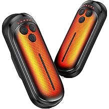 可充电暖手器 2 件装,6000mAh 电动暖手器可充电,2 合 1 便携式暖手器,带 AI 智能芯片,户外、狩猎、家庭露营,适合圣诞节