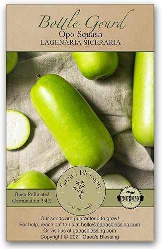 Miniatura 1 de Gaea's Blessing Semillas - Semillas de calabaza en botella - Opo Squash - Semillas sin OMG con instrucciones de siembra fáciles de seguir - NAM Tao