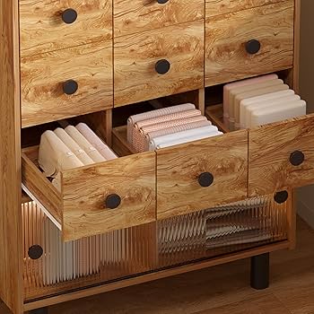 Amazon.co.jp: FUFU&GAGA キャビネット サイドボード 木製 幅125 北欧