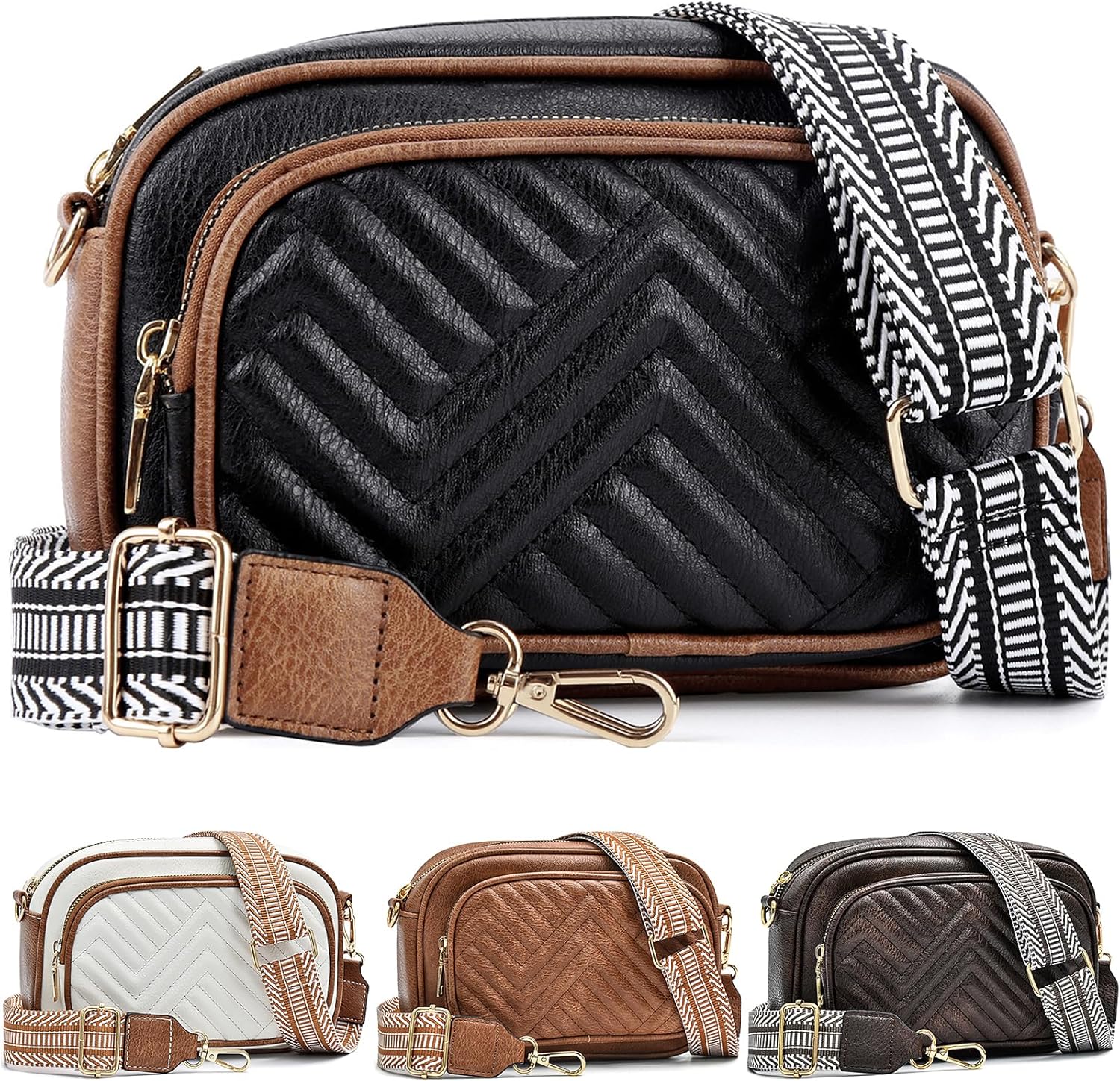Crossbody Bags for Women Quilted Crossbody Bags Crossbody Purses Trendy Small Shoulder Bag with Wide Strap Crossbody Bags for Women Quilted Crossbody Bags Crossbody Purses Trendy Small Shoulder Bag with Wide Strap