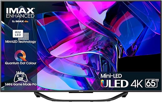 Hisense 65" ULED Mini-LED 4K 2023 65U72KQ, Smart TV VIDAA...