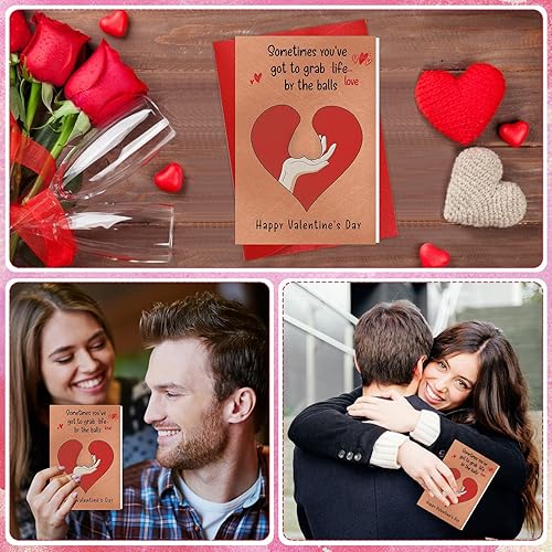 Miniatura 5 de FLYAB Divertida tarjeta de San Valentín para ella y él, tarjeta traviesa del día de San Valentín para marido, esposa, novio, novia, tarjeta de feliz