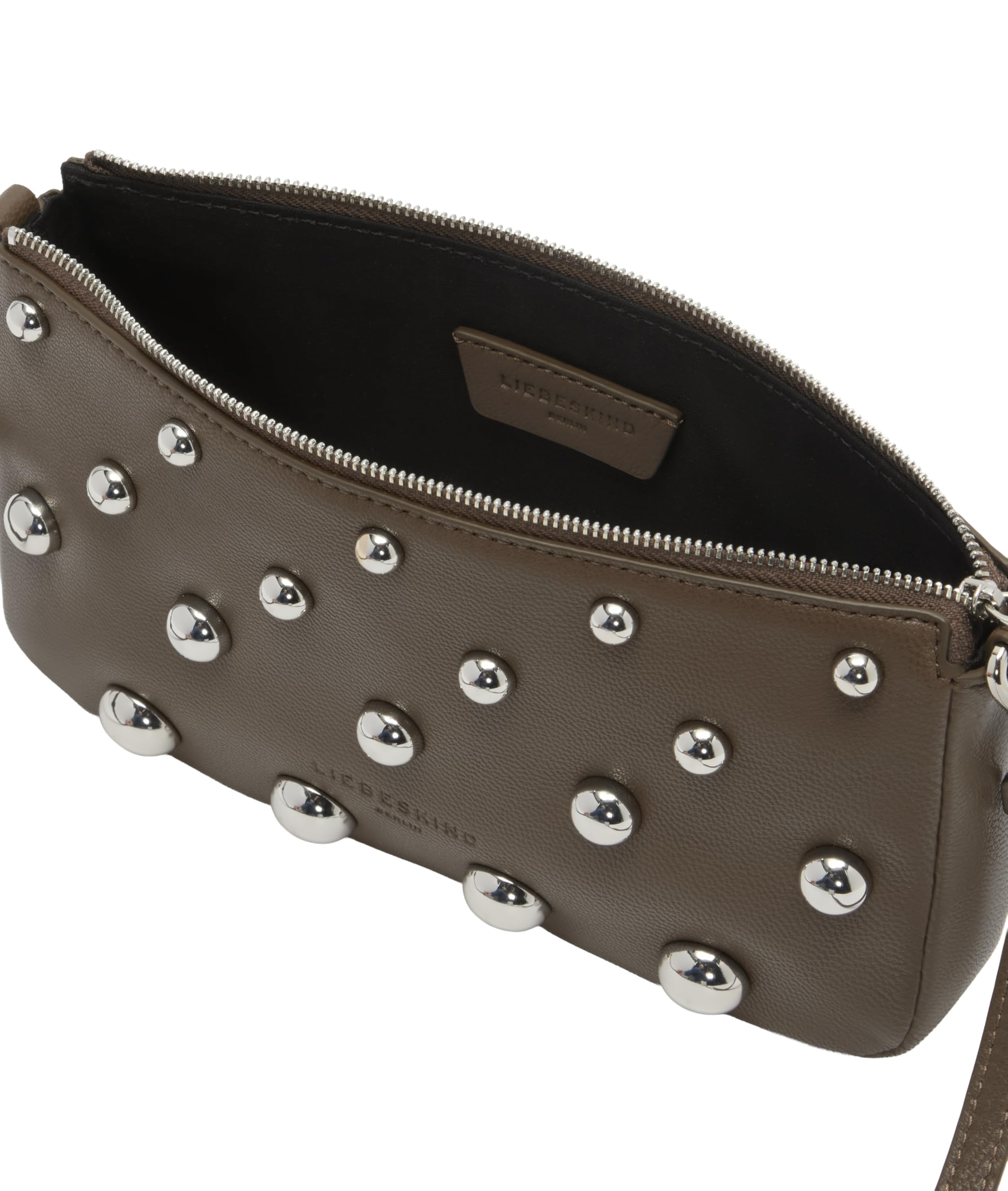 LIEBESKIND BERLIN Cuero bolso de hombro bolso bandolera Crossbody Bag Safari marrón