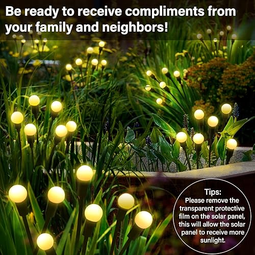 Miniatura 4 de Luces solares de jardín  10 luces LED que se balancean con el viento luz solar oscilante luz solar impermeable IP65 decoración de caminos de patio