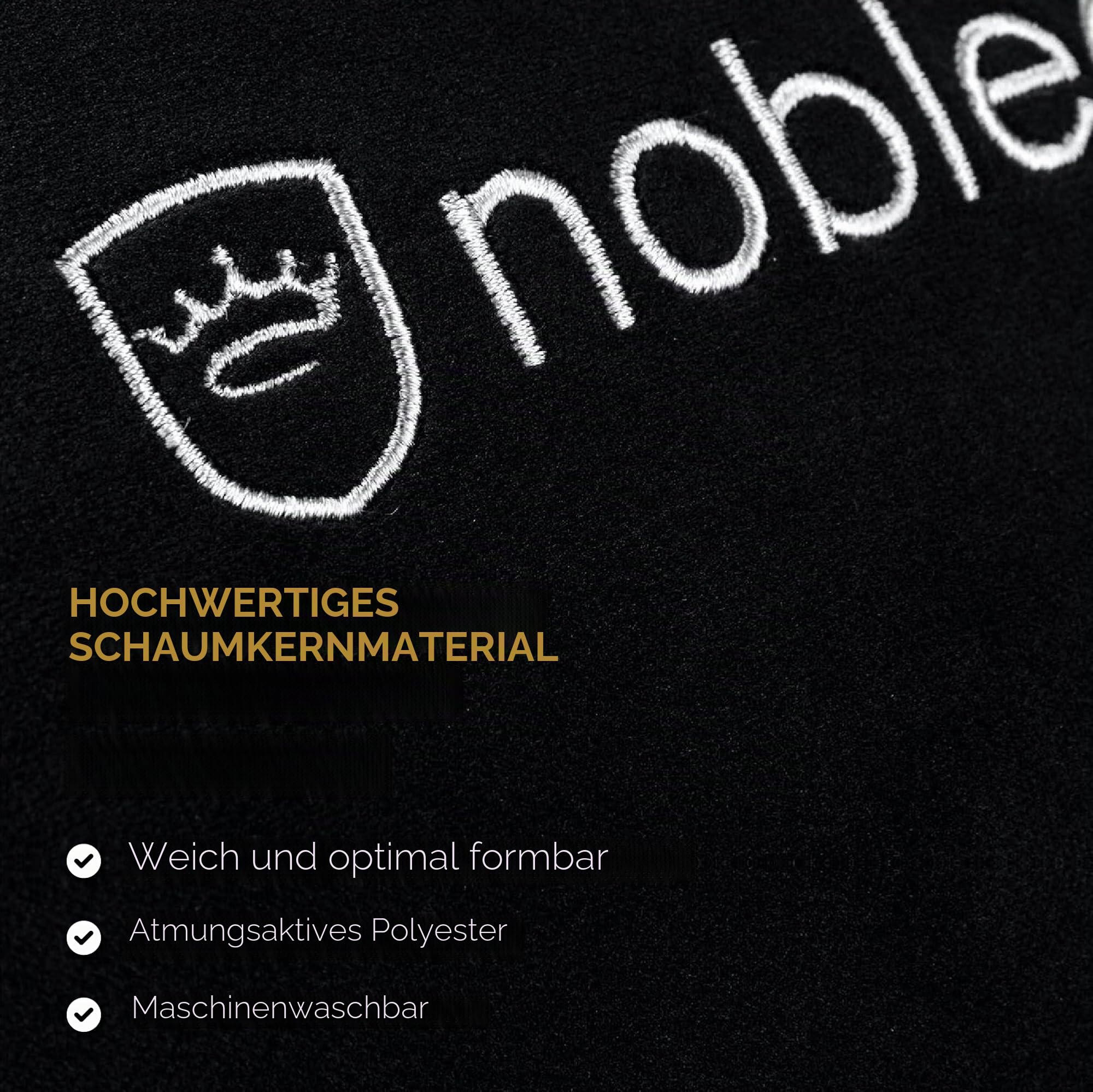 noblechairs Kissen-Set für Epic/ICON/Hero Gaming Stuhl Kissen - Schwarz/Weiß