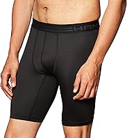 Hanes Sport Men's Performance Compression Shorts - Moisture-Wicking, Chafe-Resistant, 9-Inch Inseam for Gym Training