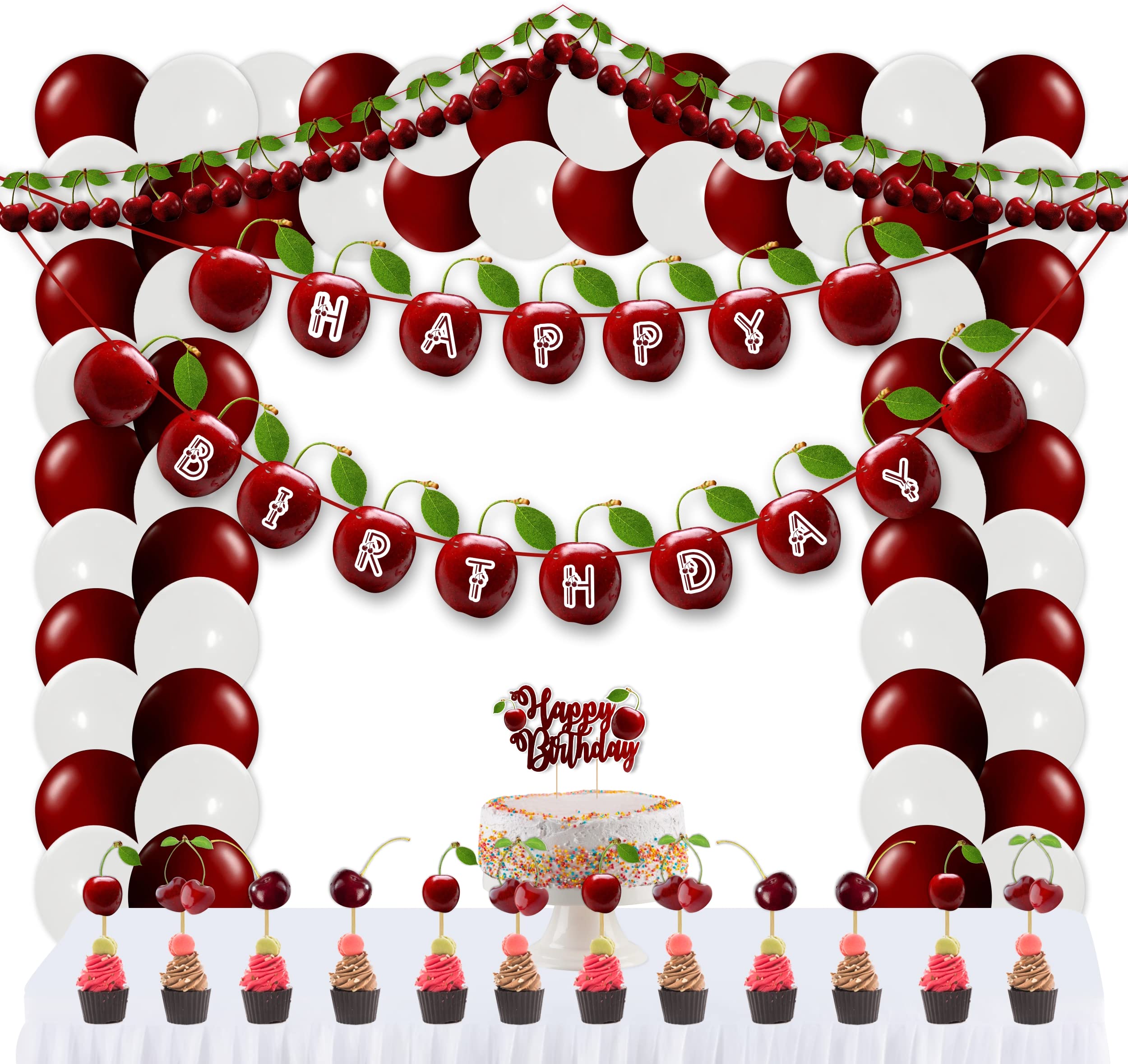 Seyal® Cherry Theme Birthday Party Supplies