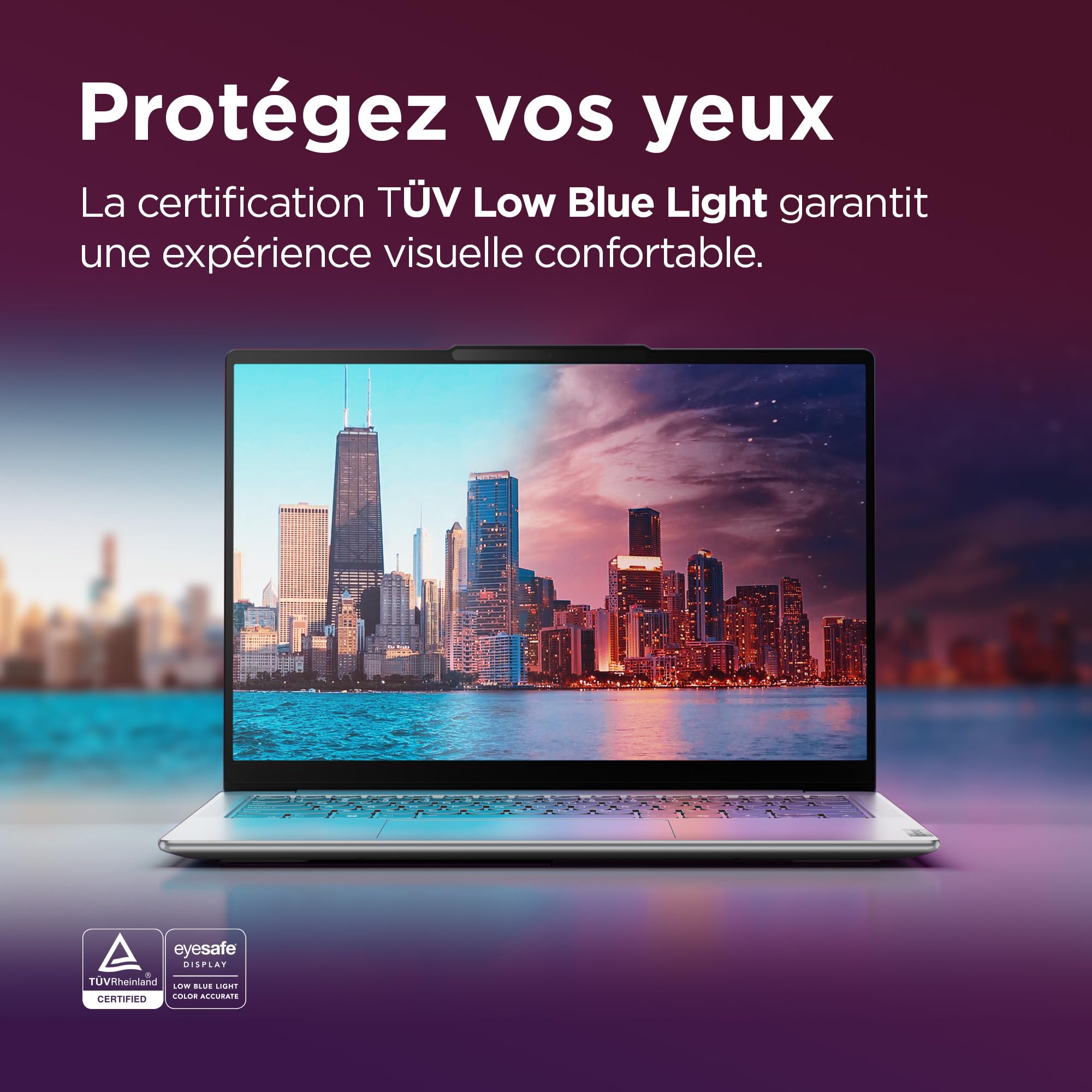 Lenovo Yoga Slim 7 14IMH9 - Ordinateur Portable 14'' OLED (Intel Core Ultra 7 155H, RAM 32Go, SSD 1To, Intel Arc Graphics,Windows 11 Home) Clavier rétroéclairé AZERTY FR - Lunaire Gris
