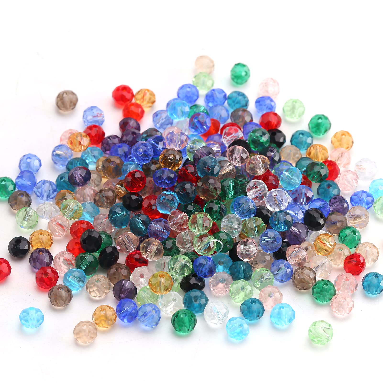 DAHI 1500pcs Crystal Beads Glass Bead 6mm Crystal Glass Beads for Threading Craft Bead Jewelry Making DIY Necklaces Bracelet (1500pcs/6mm) - Image 4
