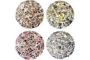 Maxleaf Vintage Washi Sticker Set: Nostalgic Ephemera Stickers for Creative Expression