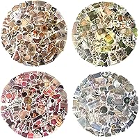 Vista 1 de Maxleaf Vintage Washi Sticker Set, 400PCS Floral Retro Nostalgic Ephemera Stickers for Scrapbooking Journaling DIY Crafts Planner Diary Album