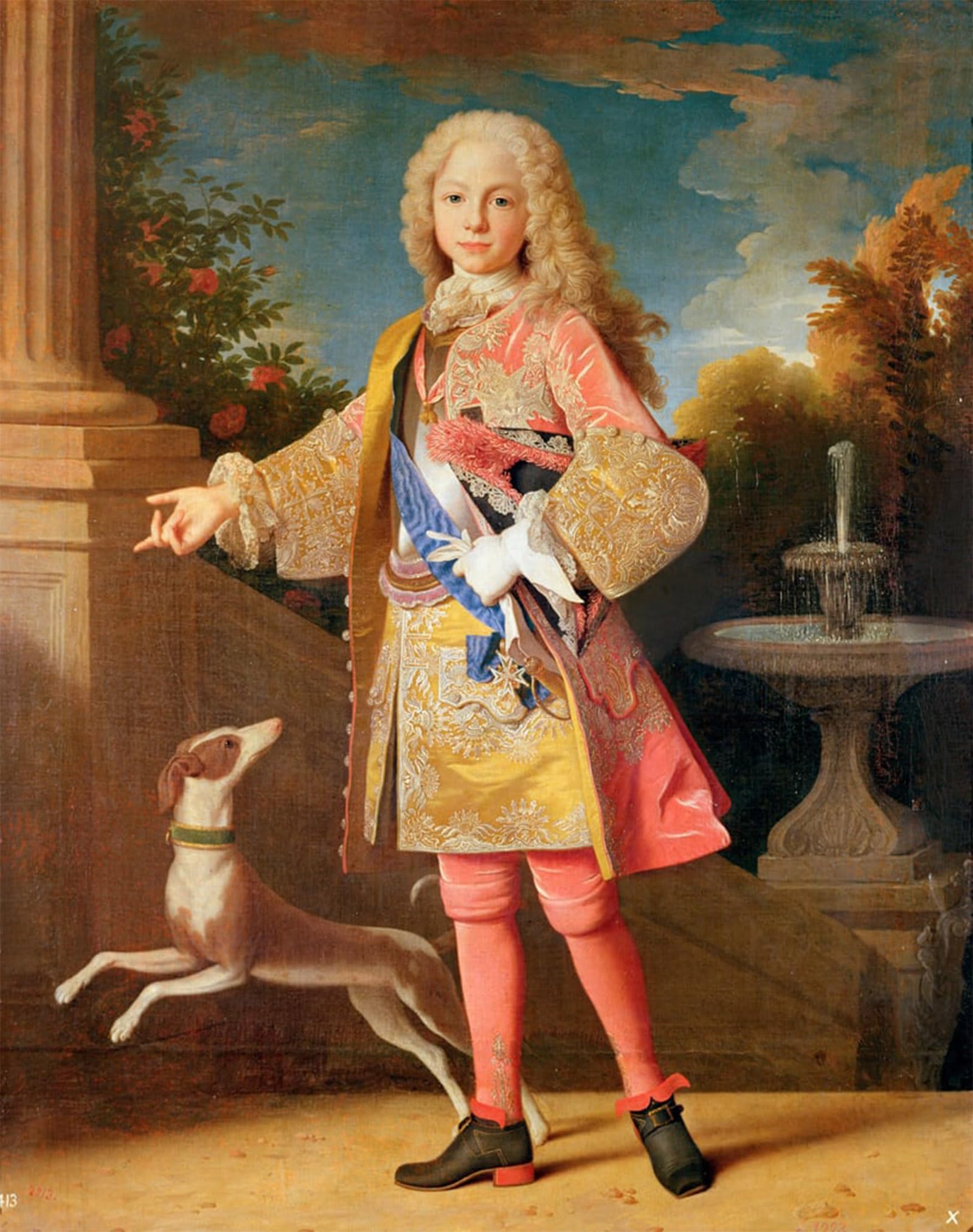 SERENDIPITP Vintage Picture Print on Canvas Wall Art Poster Portrait of Ferdinand of Bourbonof Asturias by Jean Ranc Artwork Print Poster for Wall Decor 60x90cm