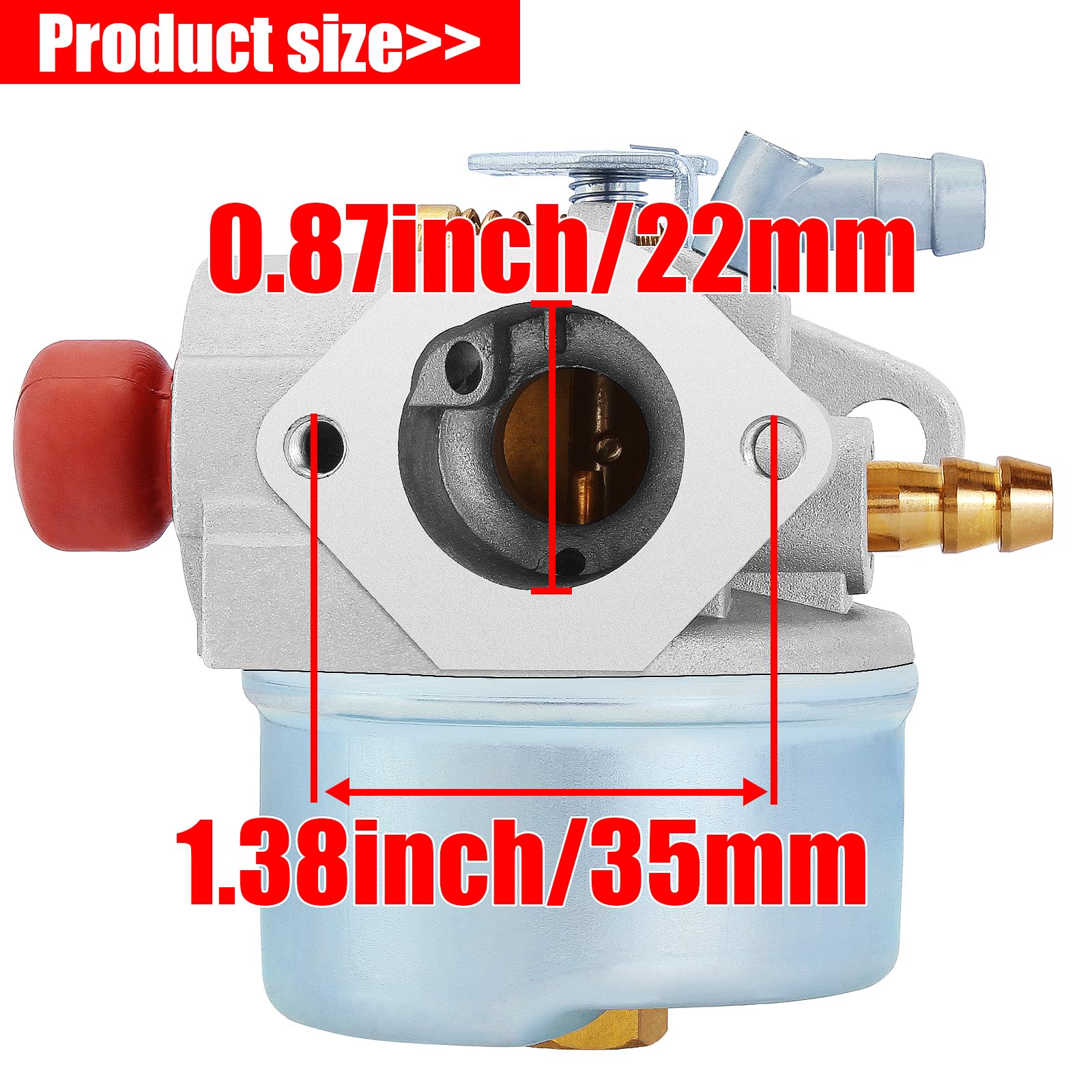 YOFMOO Carburetor for Tecumseh OH195EA OH195XA OHH45 OHH50 OHH55 OHH60 OHH65 OH195 640004 640014 640017 640117 640025 640104 640017A 640017B 640025A 640025B 640025C 640135A Carb - Image 3