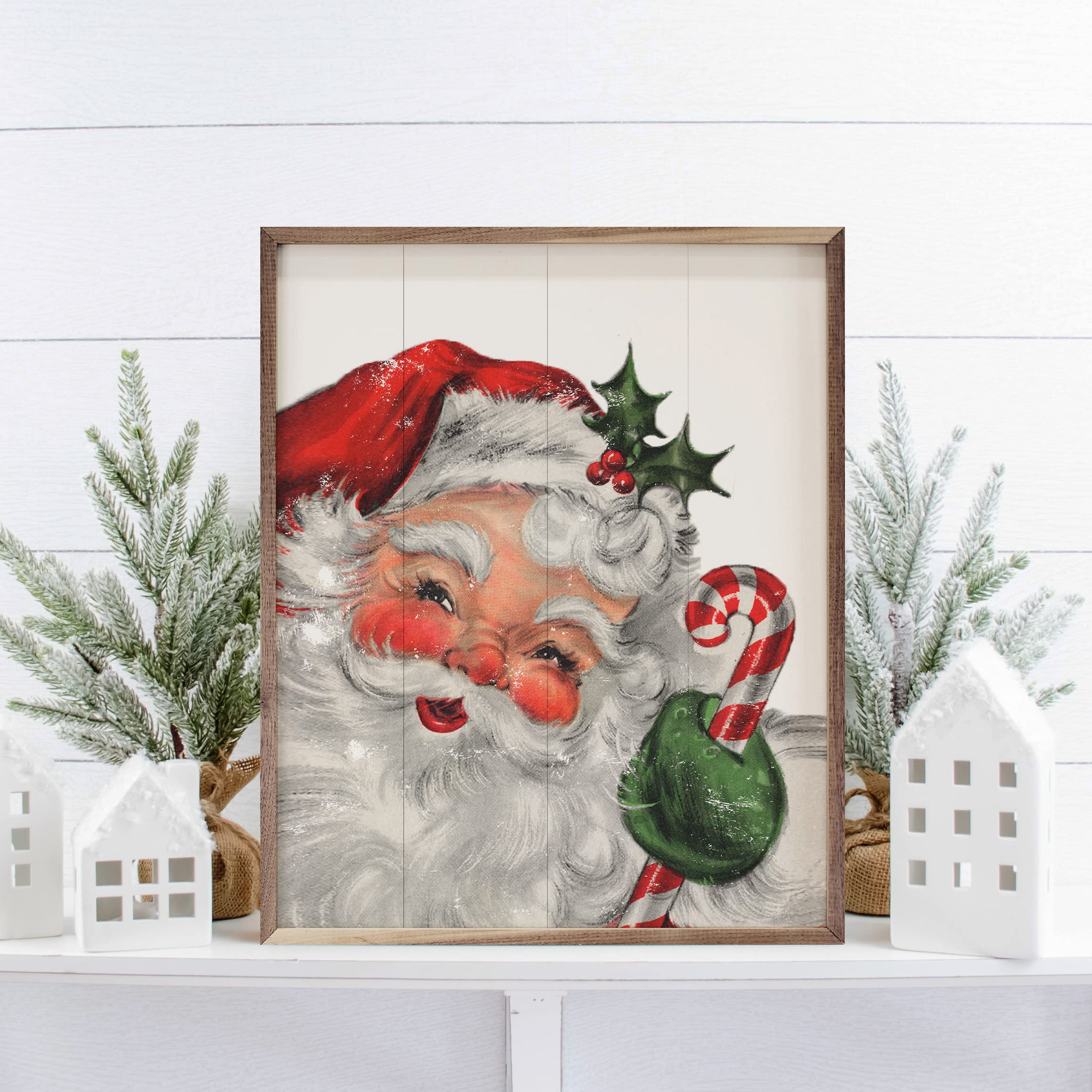 CCWACPP Christmas Canvas Wall Art Santa Claus Pictures...